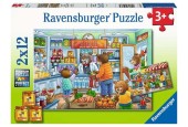 Ravensburger puzzel We gaan boodschappen doen 2x12 stukjes