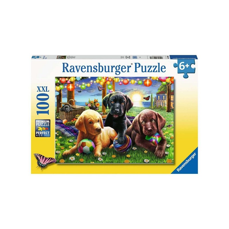 Ravensburger puzzel Honden picknick 100 stukjes