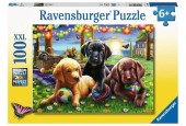 Ravensburger puzzel Honden picknick 100 stukjes