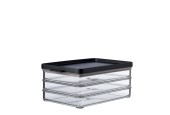 Mepal Omnia boîte à produits carnés 3 couches noir 23x14,9x10cm