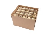 Décoration Oeufs de caille (non destinés à la consommation) boîte de 60 pièces. Ce sont des œufs de caille « vides » destinés à 