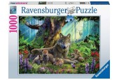 Ravensburger puzzle Famille Loup dans la Forêt 1000 pièces