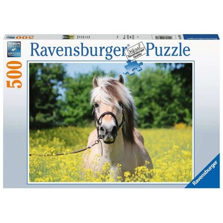 Ravensburger puzzle cheval parmi les fleurs 500 pièces