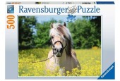 Ravensburger puzzle cheval parmi les fleurs 500 pièces