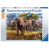 Ravensburger puzzle Famille d'éléphants 500 pièces