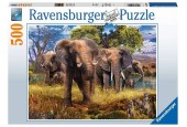 Ravensburger puzzel Olifantenfamilie 500 stukjes