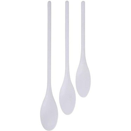 Poellepelset 3-delig Wit Kunststof