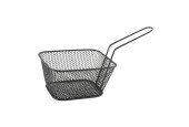 Servir 'Panier à Frites' noir grand 14x11x7cm