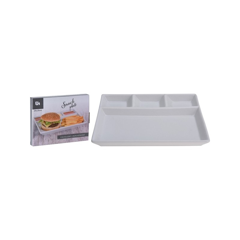 Excellent Houseware Gourment bord porselein 24,5x19xcm