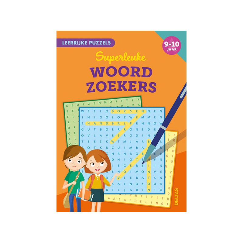 Deltas Leerrijke Puzzels - Superleuke Woordzoekers (9-10 J.)