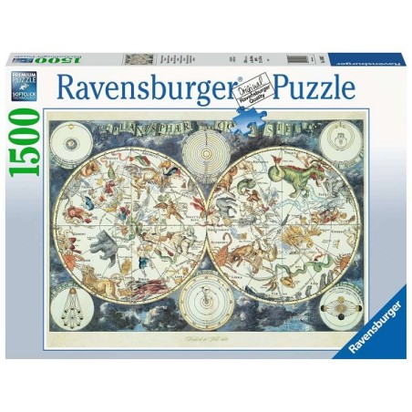 Puzzle Ravensburger Carte du monde avec animaux 1500 pièces
