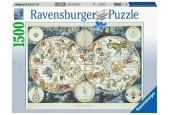 Ravensburger puzzel Wereldkaart met dieren 1500 stukjes