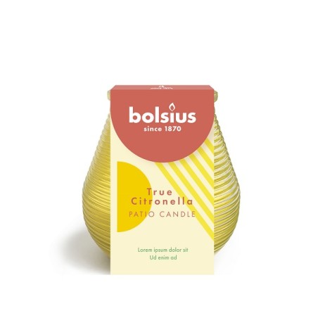 Bolsius True Citronella Patiolight verre Ø9,1xh9,4cm