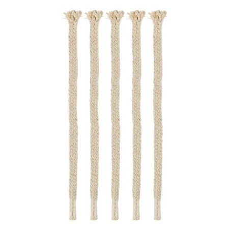Esschert Design Torch bambou mèche de rechange en coton lot de 5