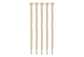 Esschert Design Torch bambou mèche de rechange en coton lot de 5