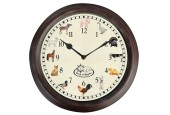 Esschert Design Horloge avec sons d'animaux de la ferme
