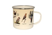 Esschert Design Tasse en émail oiseaux