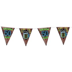 Paperdreams Drapeau de fête néon - Abraham