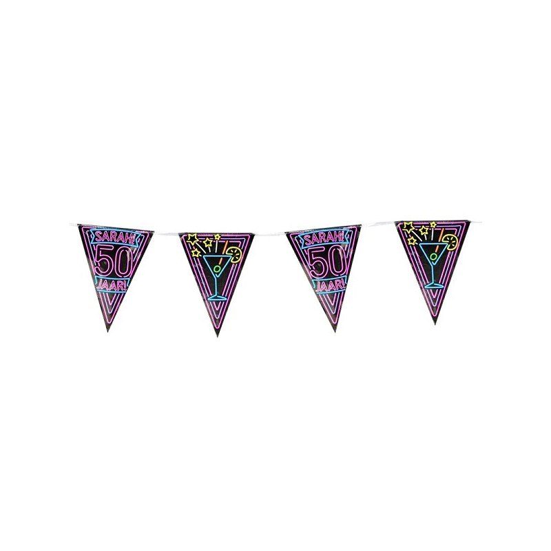Paperdreams Neon party flag - Sarah