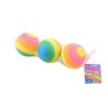 John Toy Boules arc-en-ciel 3 pièces en filet 8cm