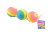 John Toy Boules arc-en-ciel 3 pièces en filet 8cm