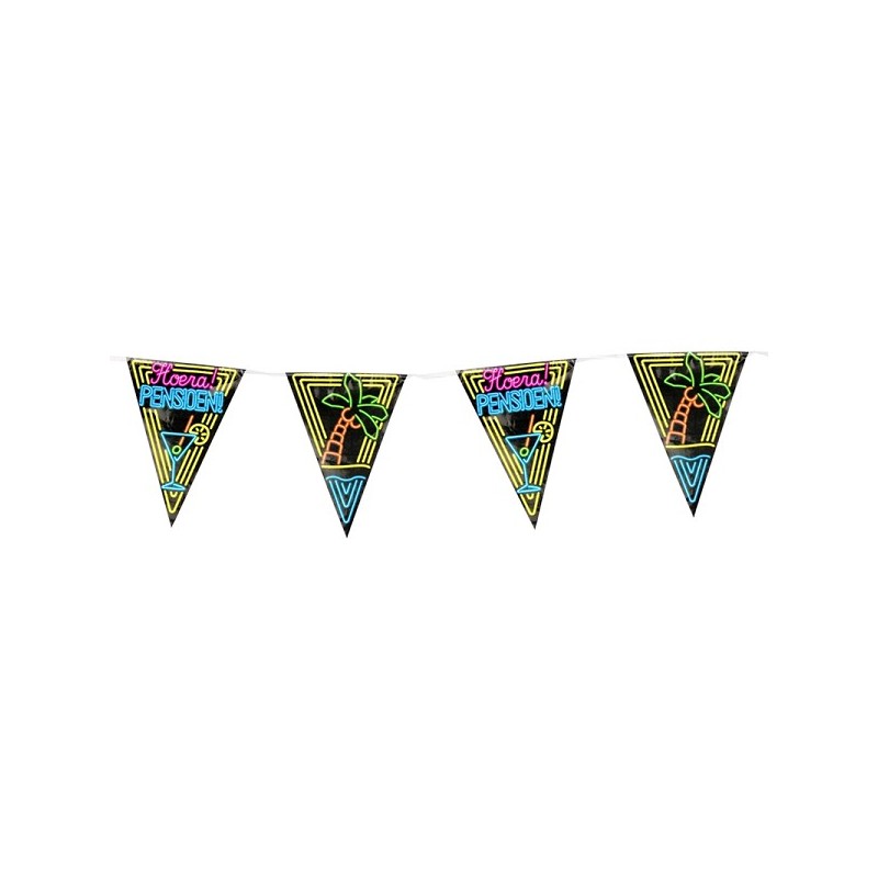 Paperdreams Drapeau de fête néon - Retraite