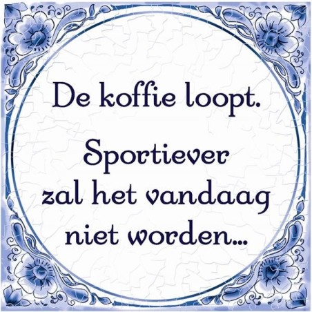 Paperdreams Tile delft bleu - Le café coule