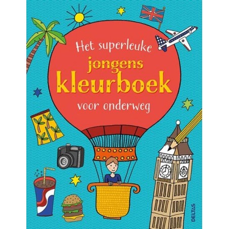 Deltas Het superleuke jongens kleurboek voor onderweg