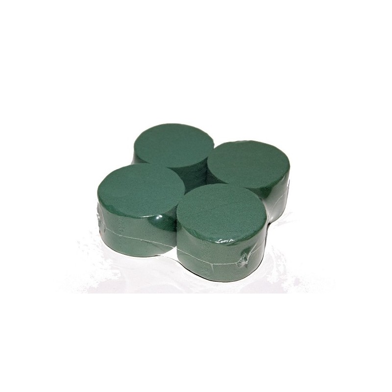 Basic Cilinder Steekschuim set a 4 stuks Ø8x5cm