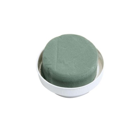 HBX natural living Cylindre en mousse florale avec bol Ø8x5cm emballé