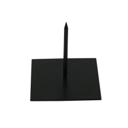 Basic ijzeren voet 18x18x18cm Zwart (Prikker of steker of standaard)