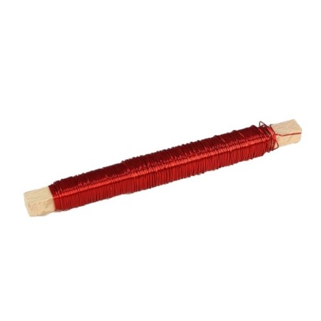 Hobby Fil de bobinage cuivre 0,50mm 50gramme Rouge