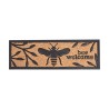 Esschert Design Paillasson imprimé abeille caoutchouc/noix de coco 25x75,5cm
