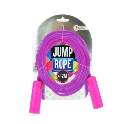 Toi Toys Corde à sauter violette avec poignées roses