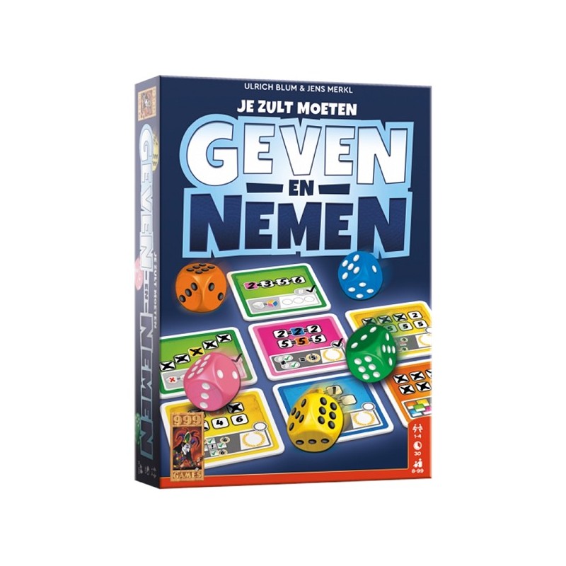 999 Games Geven en nemen dobbelspel