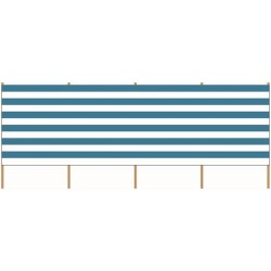 Windscherm blauw/wit 500x120cm