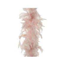 Decoris kerstdecoratie Boa van kippen veren roze dia15x150cm
