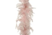Decoris kerstdecoratie Boa van kippen veren roze dia15x150cm