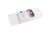 Excellent Houseware Boîte à œufs en plastique transparent 27x9cm pour 12 œufs
