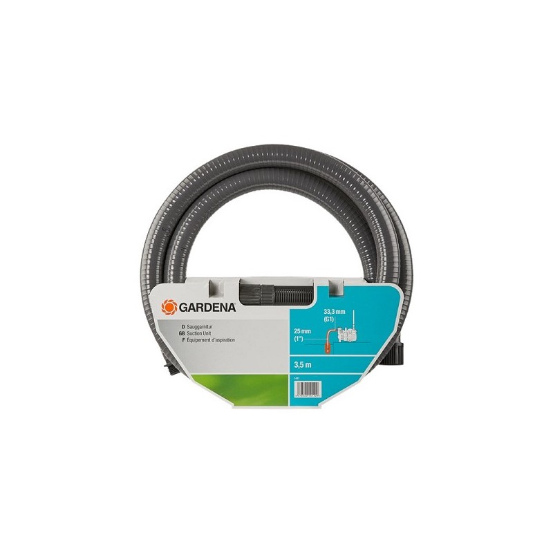 Gardena Aanzuiggarnituur 3.5m aanzuigslang compleet voor pomp
