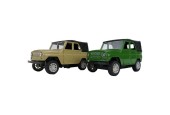 Jeep Groen Of Beige Frictie 1:32 Zonder Licht En Geluid