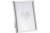 Cadre photo 11,4x15,8x1,6cm plastique argenté