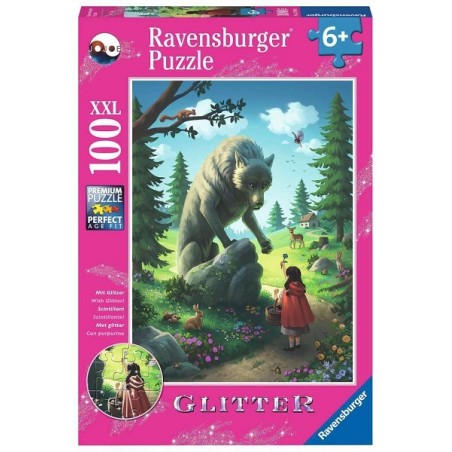 Ravensburger puzzel Roodkapje en de wolf 100 stukjes XXL