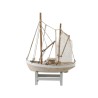 Bateau de pêche décoratif bois 28x38,5x8cm
