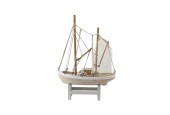 Bateau de pêche décoratif bois 28x38,5x8cm