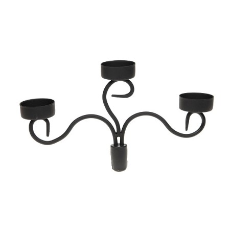 Natural Collections Bougeoir métal 22,7x5x14,2cm pour bouteille