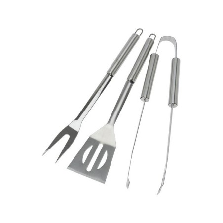 Ensemble d'outils pour barbecue 3 pièces en acier inoxydable