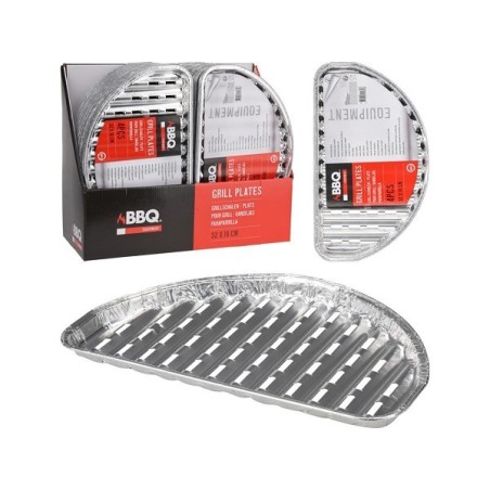 Plat grill semi-circulaire 32x19cm lot de 4 pièces