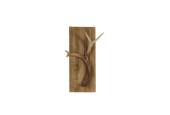 Dijk Natural Collections  Wanddecoratie gewei polyresin op hout , doos a 2 stuks