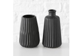 Boltze Home Vase Esko céramique h17cm noir dia 8 cm